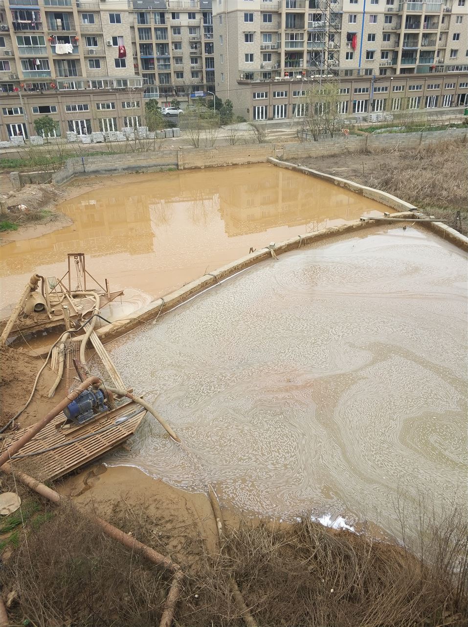 千家镇沉淀池淤泥清理-厂区废水池淤泥清淤